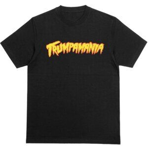 Trumpamania MAGA Trump 2024 Election Politics Men’s T-shirt Black 100% Cotton